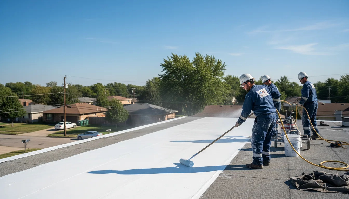 Commercial roof coating in Alpha, IL near me
